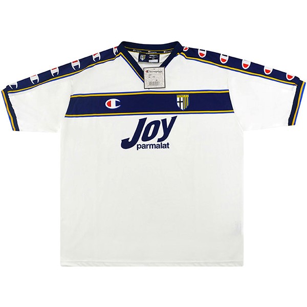 Thailande Maillot Football Parma Champion Exterieur Retro 2001 2002 Blanc